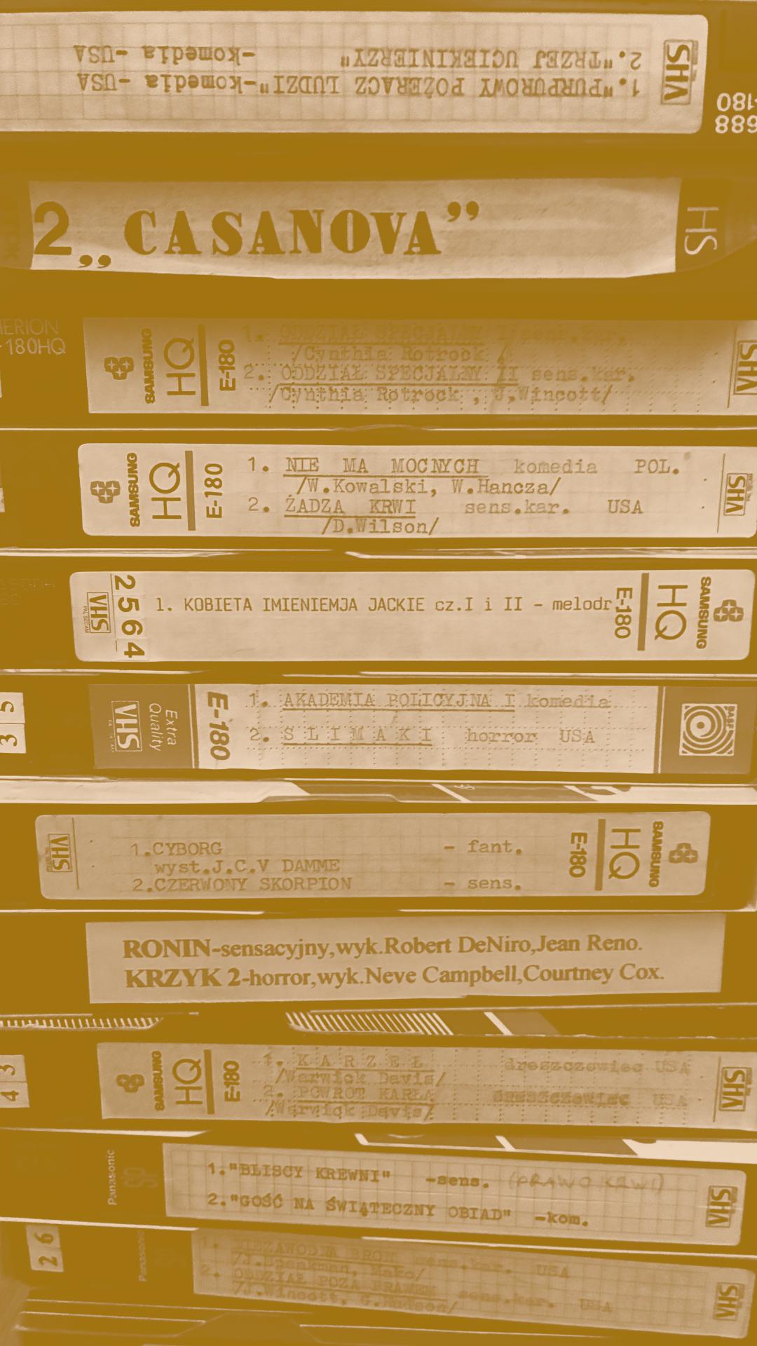 vhs tapes